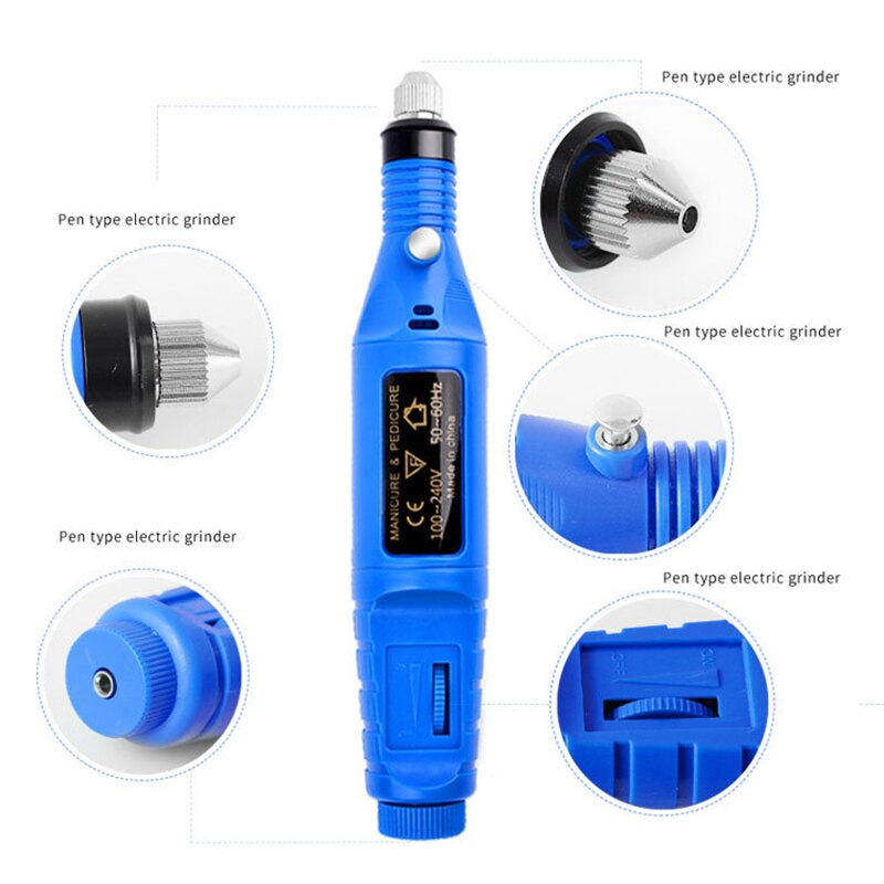 Nagel-Kunst-elektrische Nagel-Reparatur-Bohrmaschine