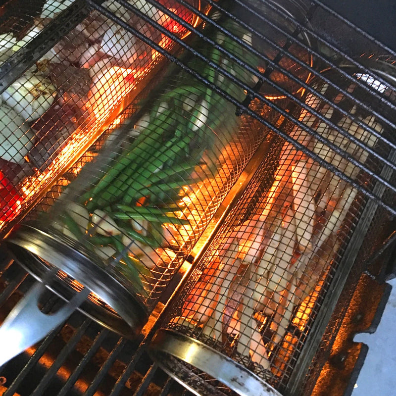 Cylindrical Grill Basket