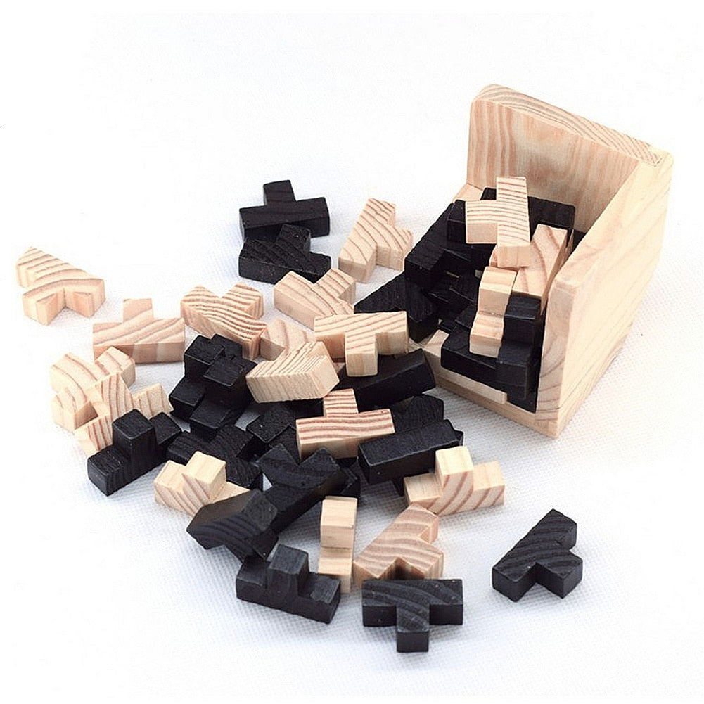 BRAINY™ 3D Wooden Brain Teaser Puzzle