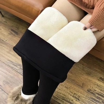 Thickened Slim Cashmere Warm Pants