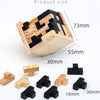 BRAINY™ 3D Wooden Brain Teaser Puzzle