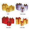 3pcs Christmas Gift Boxes with LED Lights