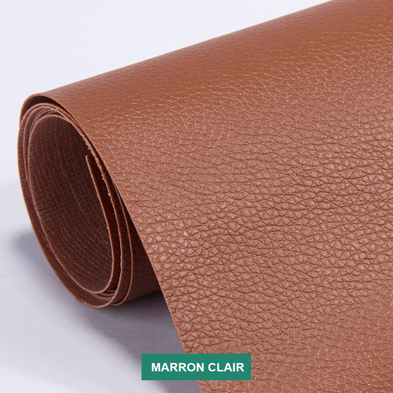 Self-adhesive leather renovation patch