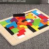 Colorful Wooden Tetris Game Toys