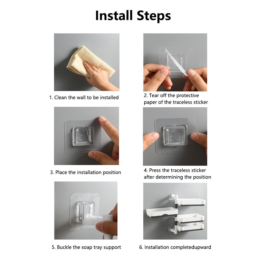 3-Layer Rotatable Soap Holder