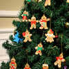 12pcs Gingerbread Man Ornaments