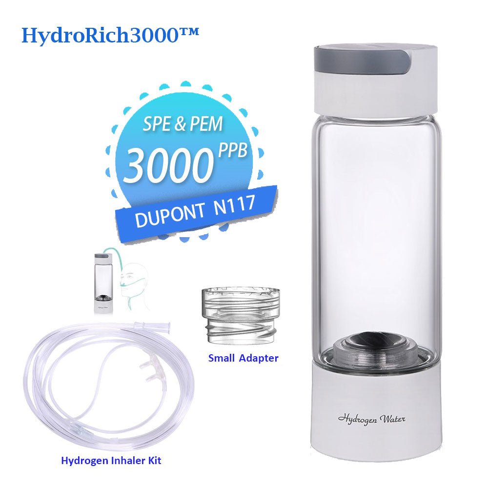 HydroRich3000™ Hochwirksamer Wasserstoff-Wassergenerator und Wasserreiniger-Flasche