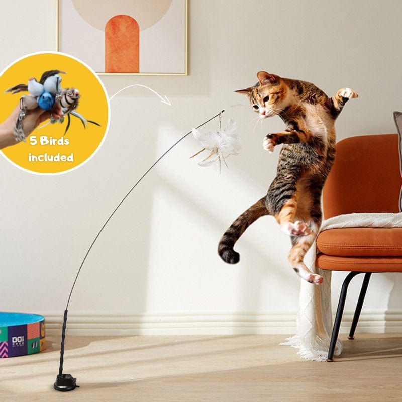 Interactive Bird Simulation Cat Toy Set