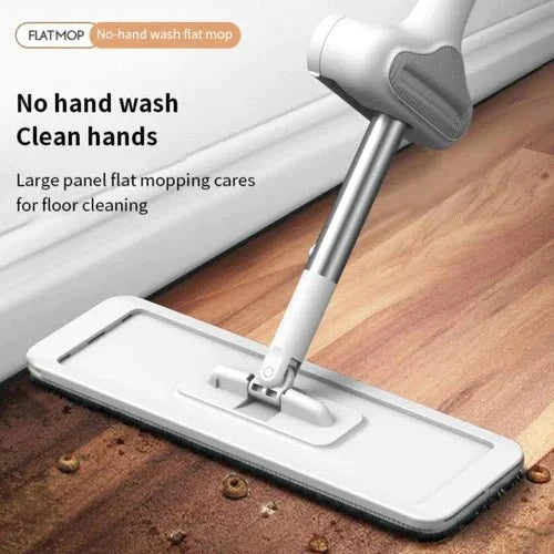 Squeeze Flat™ Mop Hand free washing