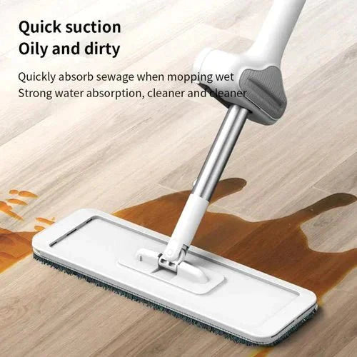 Squeeze Flat™ Mop Hand free washing